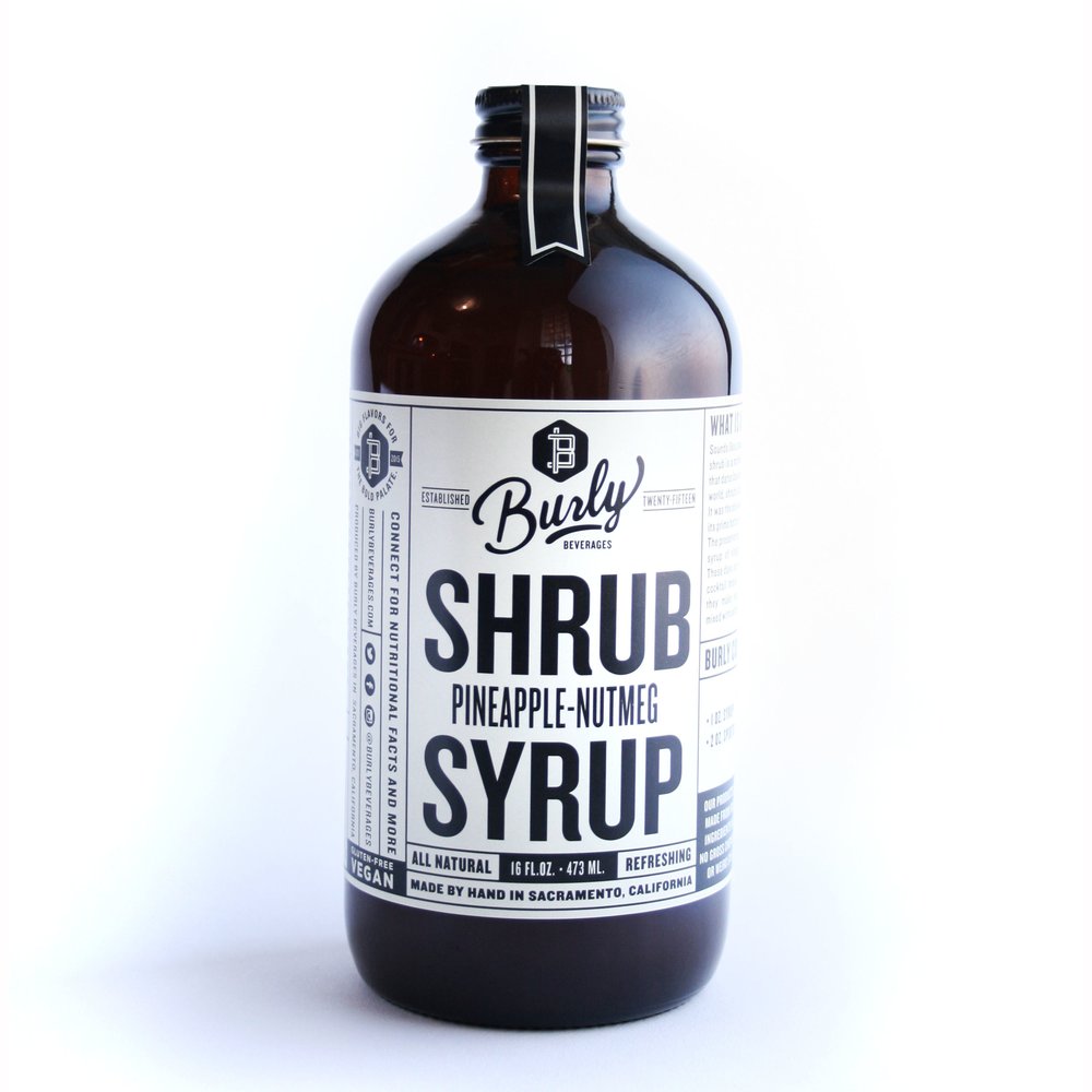 Buy Burly Pineapple Nutmeg Shrub Syrup Online -Craft City