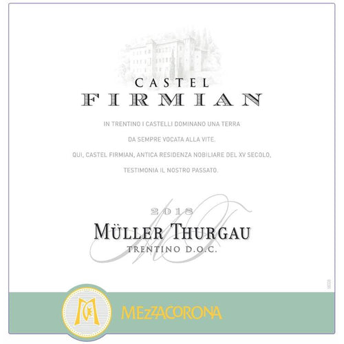 Buy Castel Firmian Muller Thurgau Trentino Online -Craft City