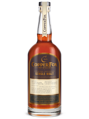 Buy Copper Fox Original Single Malt Whisky Online -Craft City
