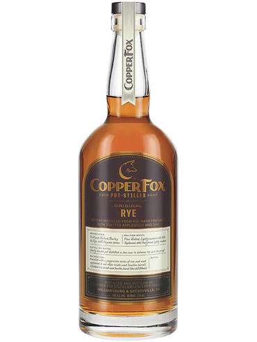 Buy Copper Fox Rye Whisky Online -Craft City