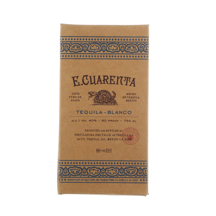 Buy E. Cuarenta Tequila Blanco Online -Craft City