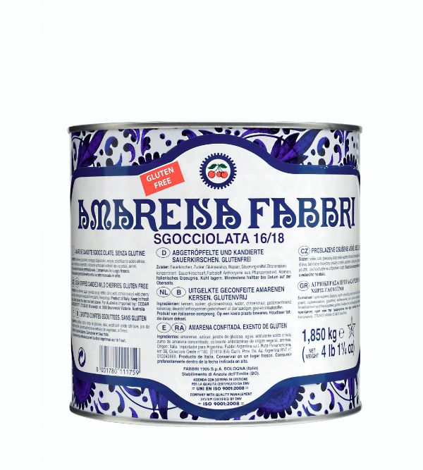 Buy Fabbri Drained Amarena Cherries Tin 65Oz Online -Craft City