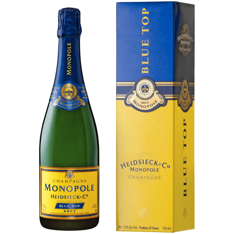 Buy Heidsieck & Co. Monopole Champagne Brut Blue Top W/ Gift Box Online -Craft City