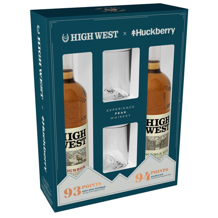 Buy High West Combo Each Bourbon Straight & Whiskey Double Rye W/ Glasses Online -Craft City