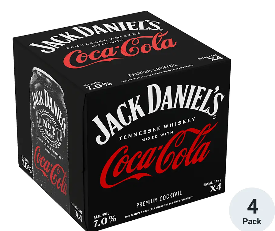 Buy Jack Daniels & Coca-Cola Canned Cocktail Online -Craft City