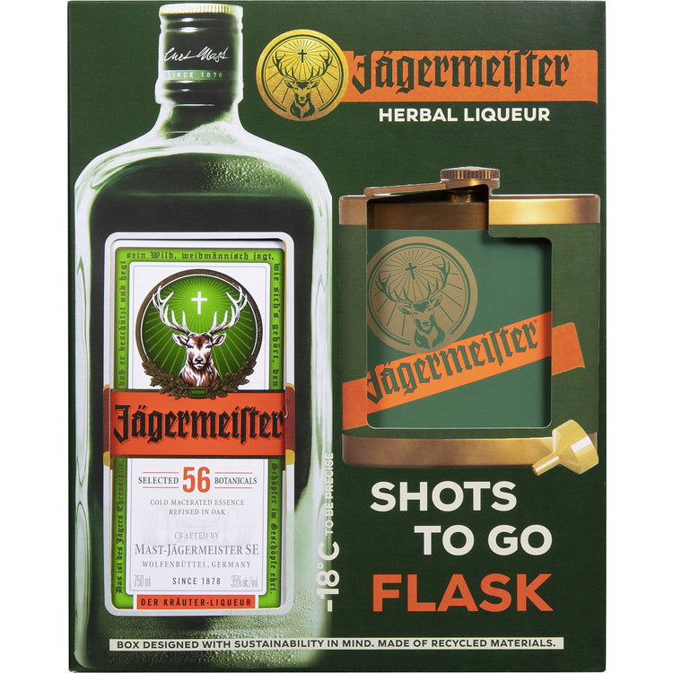 Buy Jagermeister Herbal Liqueur With Flask Online -Craft City