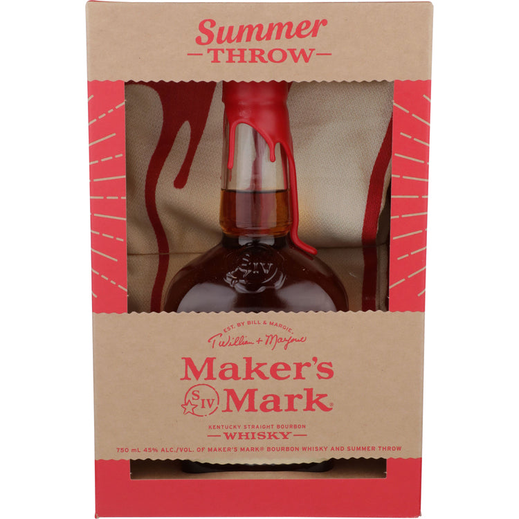 Buy Makers Mark Straight Bourbon W/ Summer Throw Towel Online -Craft City