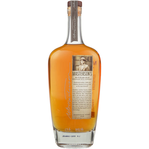 Buy Mastersons Canadian Straight Rye Whiskey 10 Year Online -Craft City