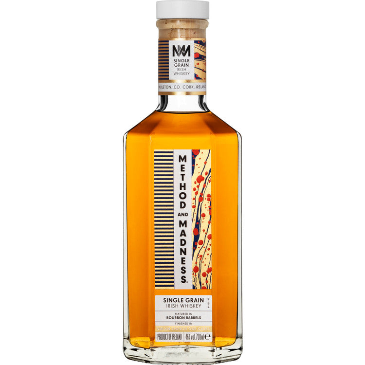 Buy Method And Madness Single Grain Irish Whiskey Matured In Bourbon Barrels Finished In Virgin Spanish Oak Casks Online -Craft City