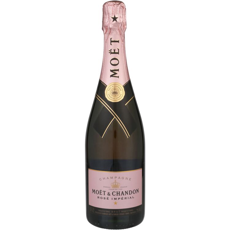 Buy Moet & Chandon Champagne Brut Rose Imperial W/ End Of Year Metal Gift Box Online -Craft City