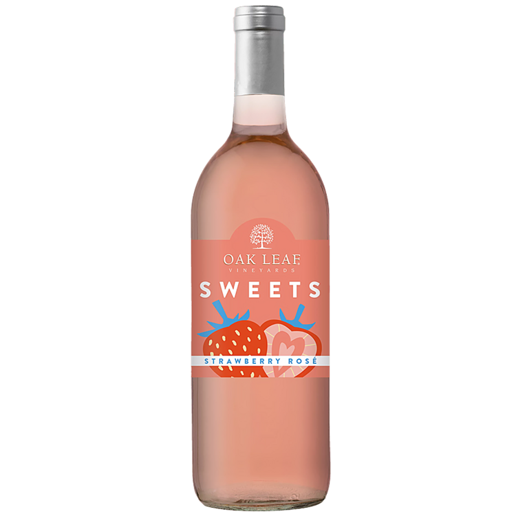 Buy Oak Leaf Vineyards Strawberry Rose Flavored Wine Sweets Online -Craft City