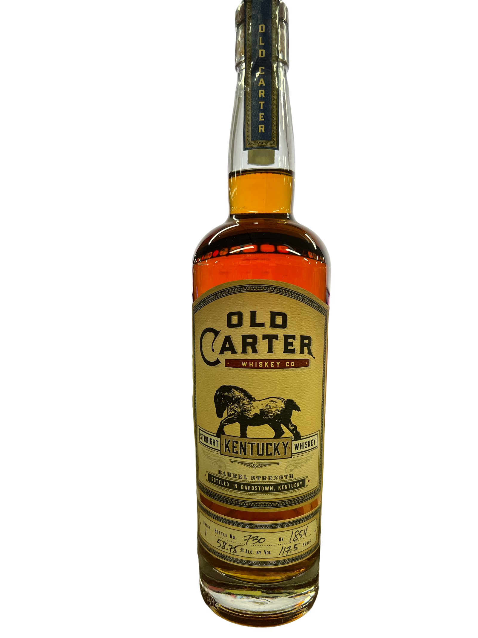Buy Old Carter Barrel Strength Straight American Whiskey Batch 1 Online -Craft City