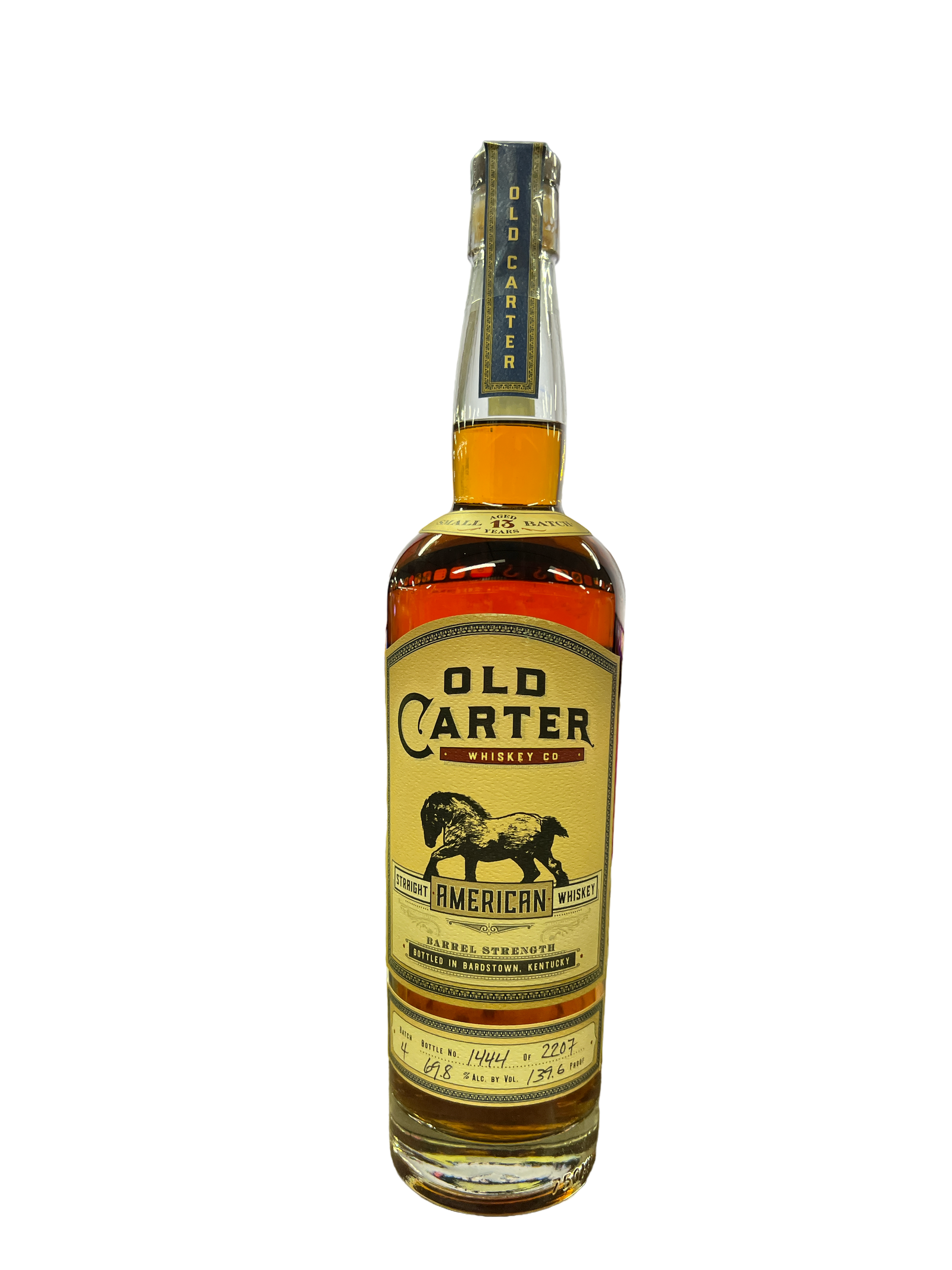 Buy Old Carter Barrel Strength Straight American Whiskey Batch 4 Online -Craft City