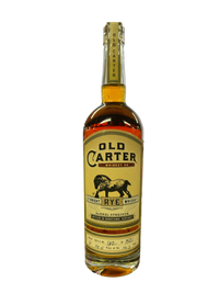 Old Carter Straight Rye Whiskey Batch 6