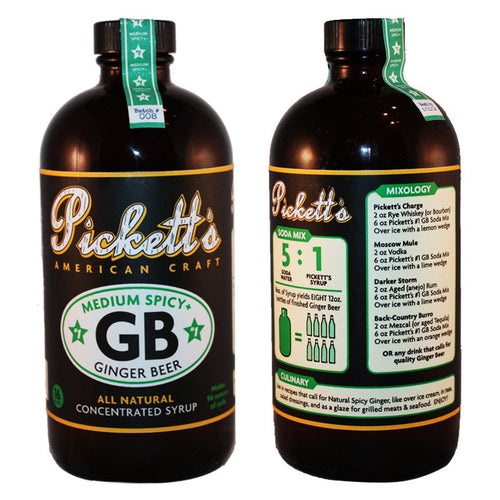 Buy Pickett's #1 Medium Spicy Ginger Beer Syrup Online -Craft City