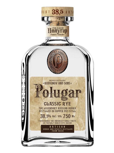 Buy Polugar Classic Rye Vodka Online -Craft City