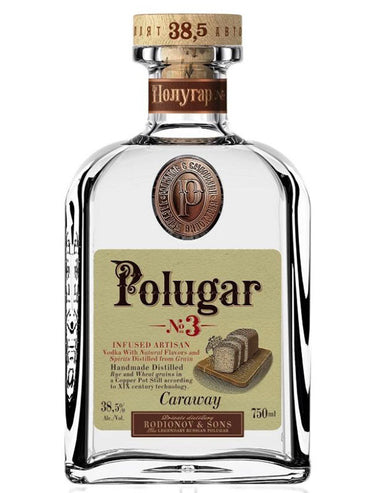 Buy Polugar No.3 Caraway Vodka Online -Craft City