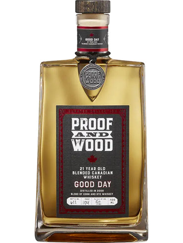 Buy Proof & Wood Good Day 21 Year Old Canadian Whiskey Online -Craft City
