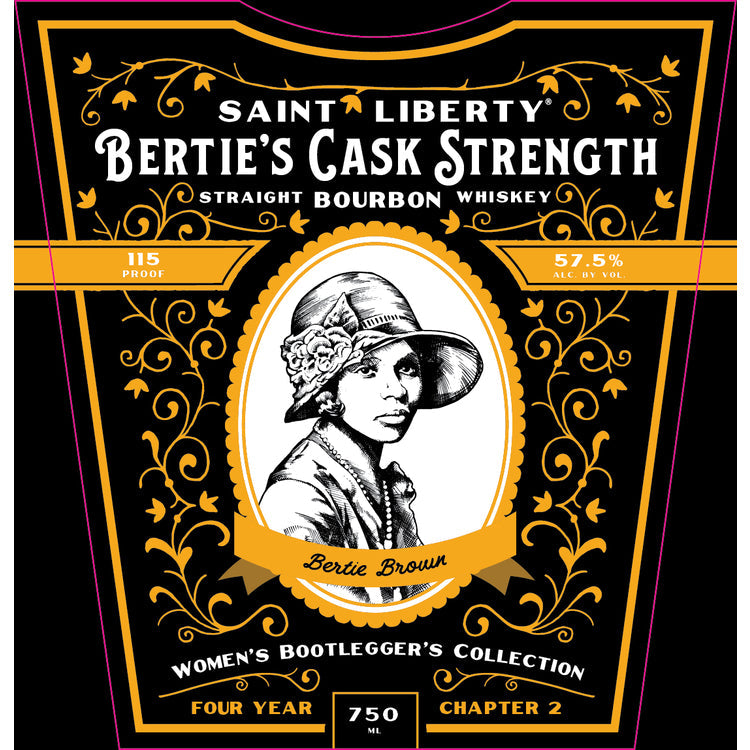 Buy Saint Liberty Straight Bourbon Berties Cask Strength Womens Bootleggers Collection 4 Year Online -Craft City