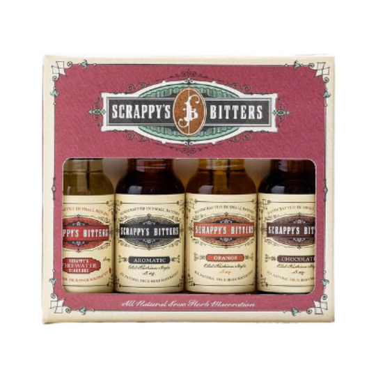 Buy Scrappy's Bitters The Essentials Mini Set Variety 4Pk Online -Craft City