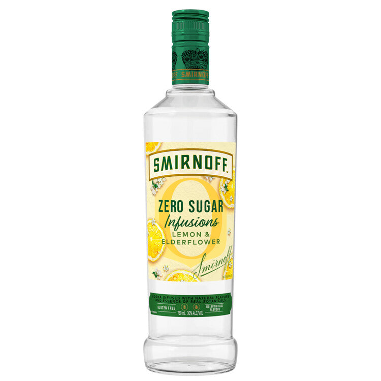 Buy Smirnoff Lemon & Elderflower Flavored Vodka Zero Sugar Infusions Online -Craft City