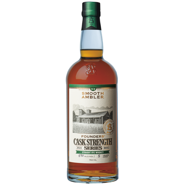 Buy Smooth Ambler Straight Rye Whiskey Founders Cask Strength Series Online -Craft City