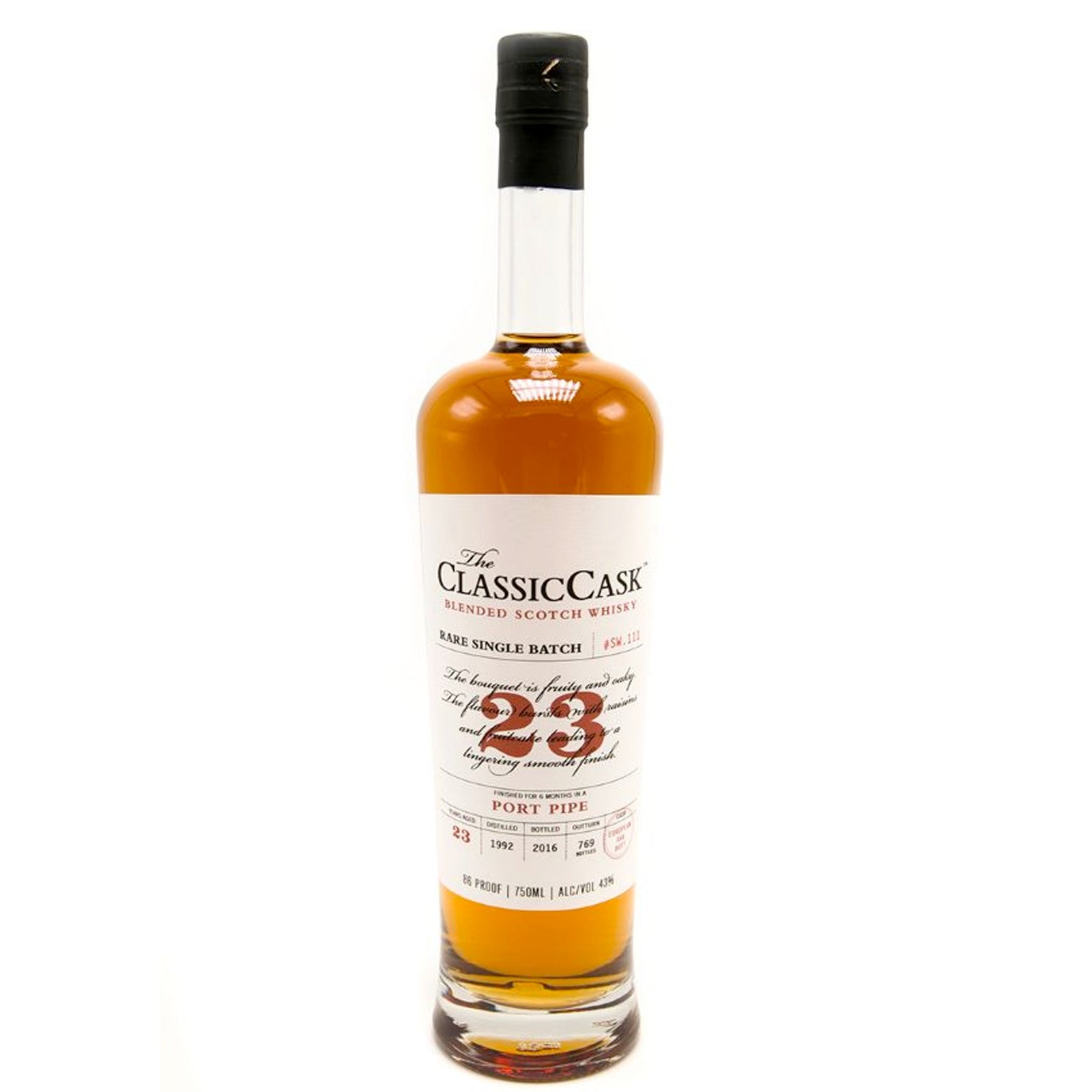 Buy The Classic Cask 23 Year Port Pipe Finished Single Malt Scotch Online -Craft City
