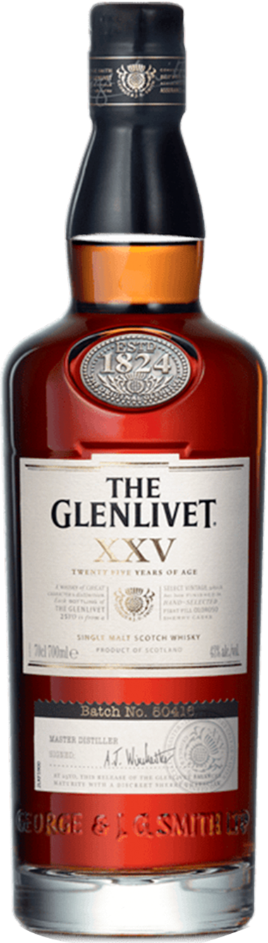 Buy The Glenlivet 25 Year Old Scotch Whisky Online -Craft City