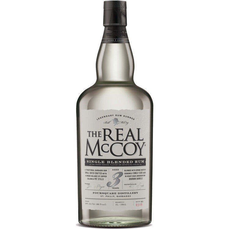Buy The Real Mccoy Aged Rum Single Blended 3 Year Online -Craft City