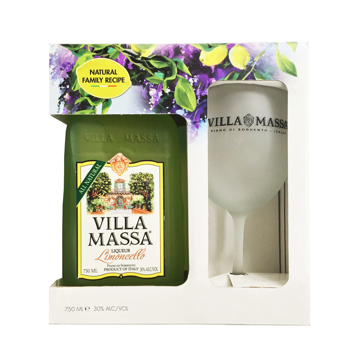 Buy Villa Massa Limoncello Piano Di Sorrento W/ Branded Tonica Glass Online -Craft City