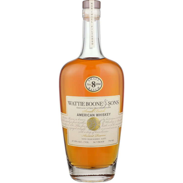 Buy Wattie Boone & Sons Blended American Whiskey Small Batch Ancient Reserve 10 Year Online -Craft City