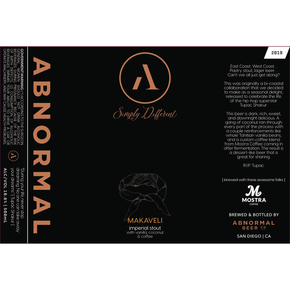 Buy Abnormal Makaveli Online -Craft City