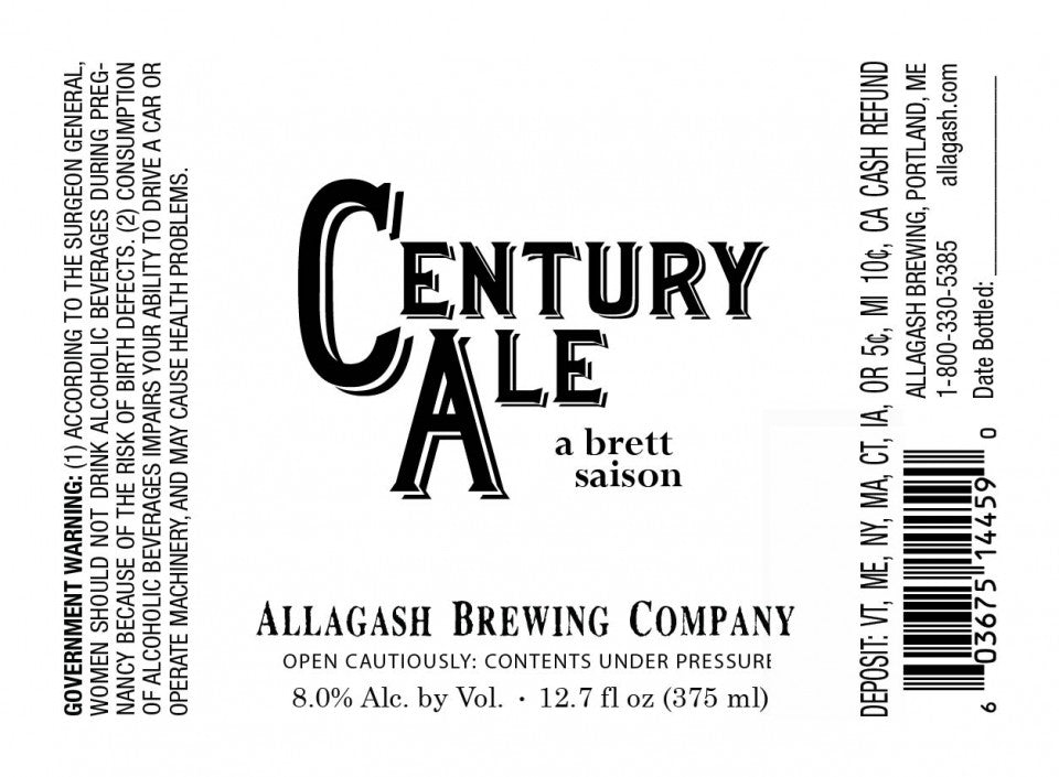 Allagash Century Ale 375ml