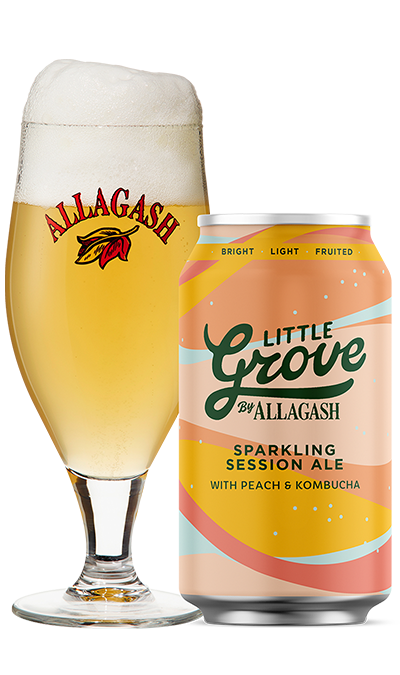 Buy Allagash Little Grove Sparkling Session Ale with Peach & Kombucha Online -Craft City