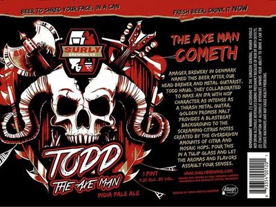 Amager and Surly Todd The Axe Man 500ml