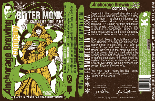 Anchorage Bitter Monk Belgian Style Double IPA 750ml