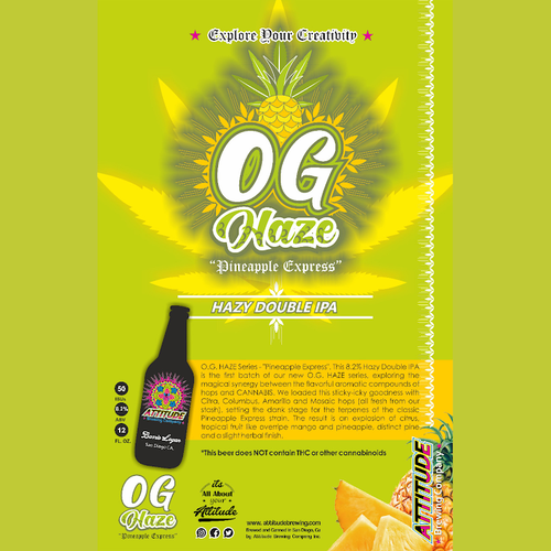 Buy Attitude OG Haze Pineapple Express Online -Craft City