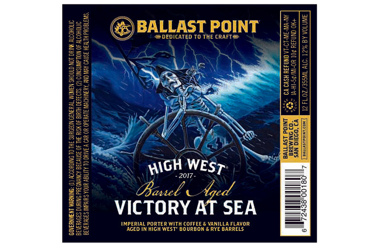 Ballast Point High West Barrel Aged Victory At Sea 12oz