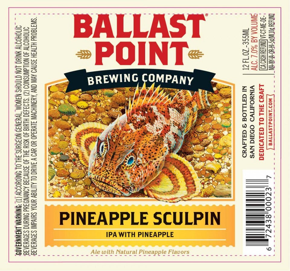 Ballast Point Pineapple Sculpin 6 pack