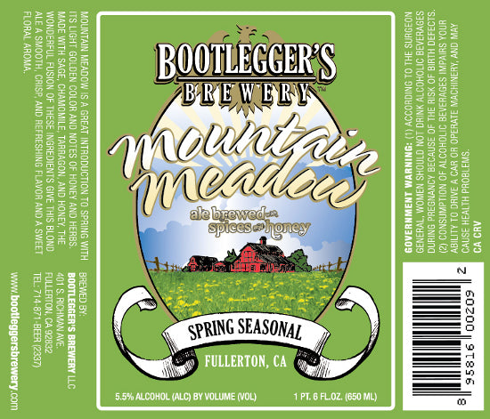 Bootleggers Mountain Meadow 22oz