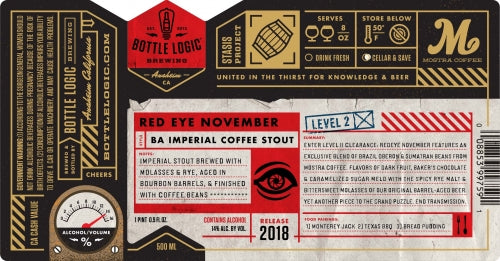 Buy Bottle Logic Red Eye November Online -Craft City