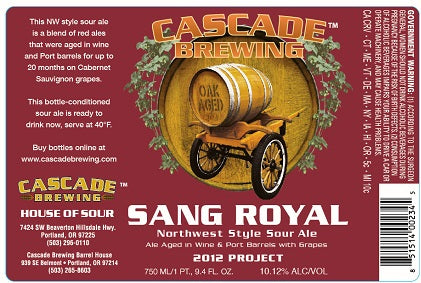 Cascade Sang Noir 750ml