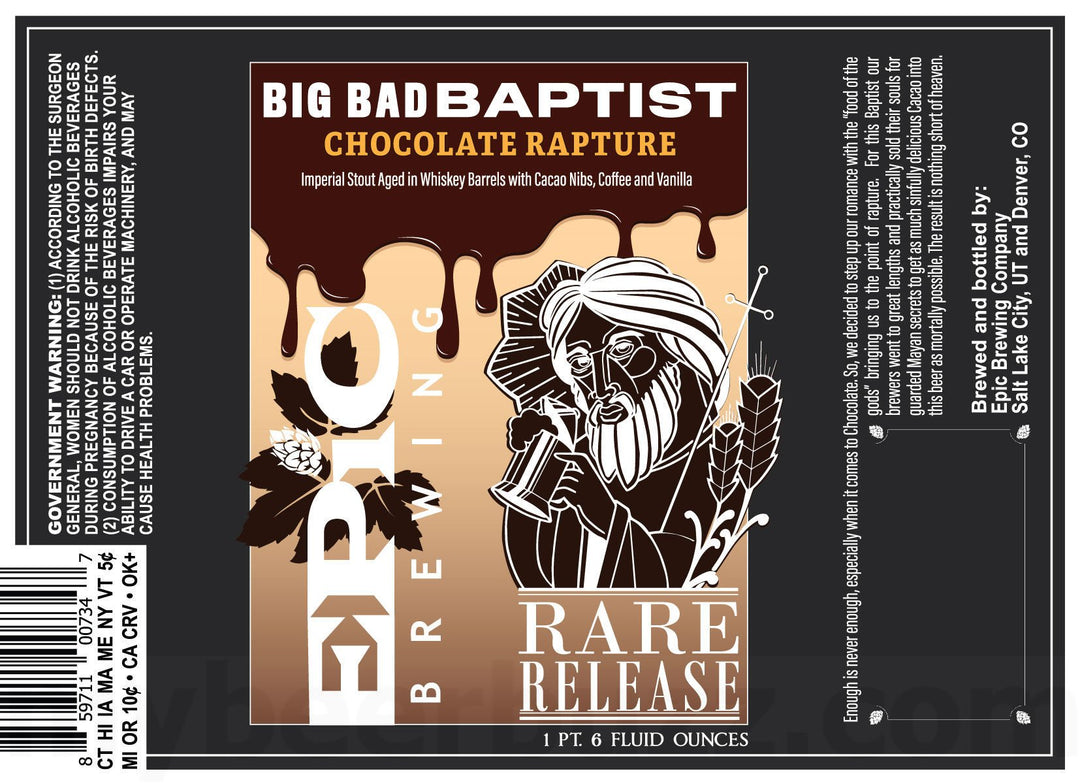 Epic Big Bad Baptist Chocolate Rapture