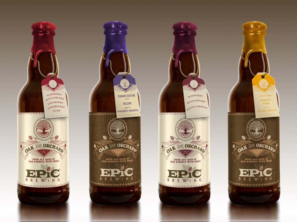 Epic Brewing Oak and Orchard Blueberry Boysenberry Black Currant 375ml