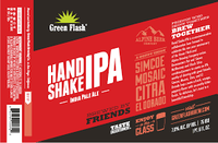 Green Flash and Alpine Collaboration Handshake IPA 22oz