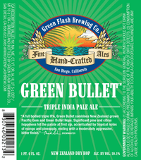 Green Flash Green Bullet 22oz