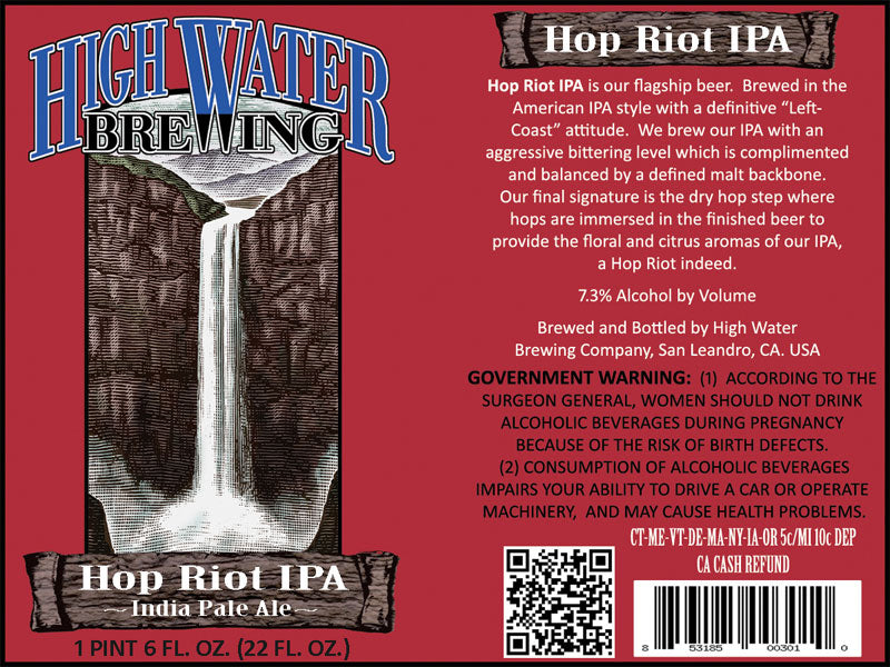 High Water Hop Riot IPA 22oz