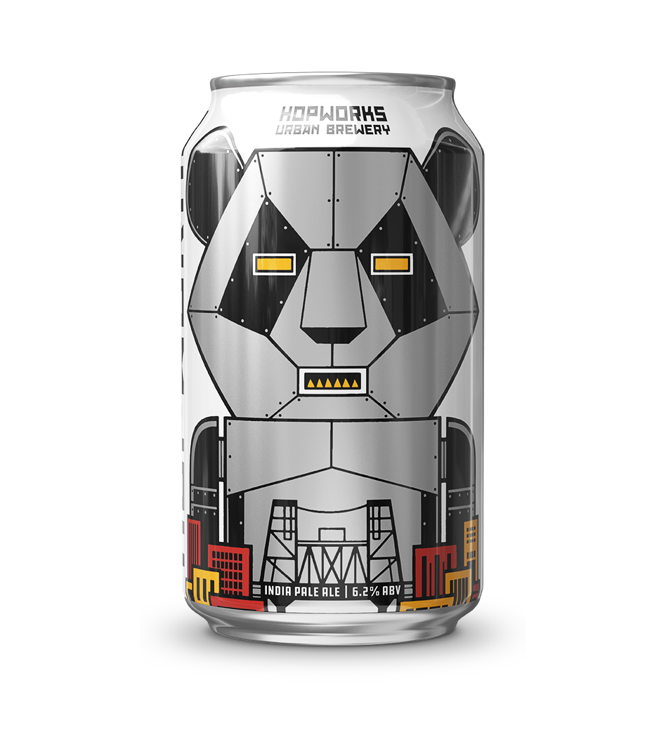 Hopworks Robot Panda Hazy IPA