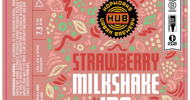 Hopworks Strawberry Milkshake IPA 4 pack cans