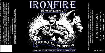 Ironfire Vicious Disposition Imperial Porter 22oz